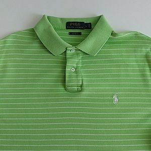 Ralph Lauren golf polo custom fit striped L